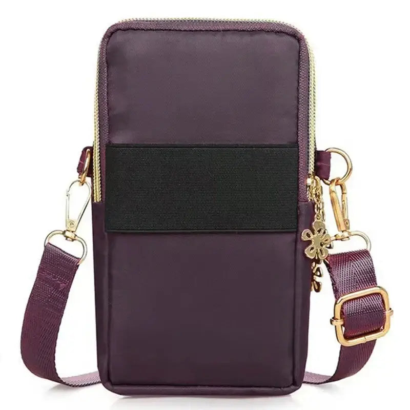 R&z - Women’s Crossbody Mini Bag Vertical Wrist Wallet Phone Pouch Random Draw Direction Fashionable and Practical