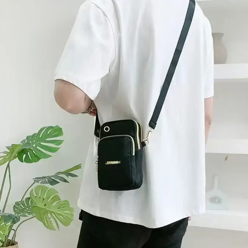 R&z - Women’s Crossbody Mini Bag Vertical Wrist Wallet Phone Pouch Random Draw Direction Fashionable and Practical