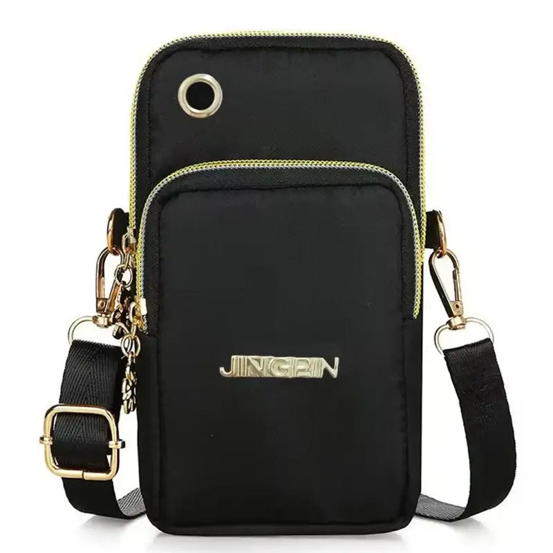 R&z - Women’s Crossbody Mini Bag Vertical Wrist Wallet Phone Pouch Random Draw Direction Fashionable and Practical