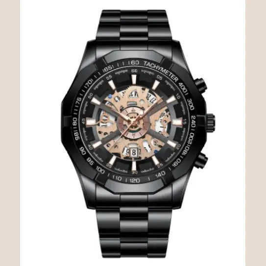 R&Z - Wrist Watch - Black Rose Gold - Executive Watches