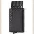 RFID Blocking Automatic Leather Wallet with ID Windows - Black