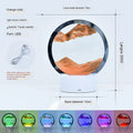 RGB LED Sandscape Table Lamp with Moving Sand Art - Orange