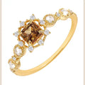 S925 Silver Gold Plated Natural Garnet Jewelry