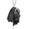 S925 Silver Natural Real Emerald Black Chicken Color Night Angel Pendant Necklace Jewelry Fashion Charm Certificate