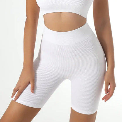 Seamless Yoga Set with Long Sleeve Top and Pants - Bleach-Medium Pants / M