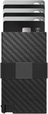 Slim Expandable Aluminum Card Wallet - Carbon Fiber Black