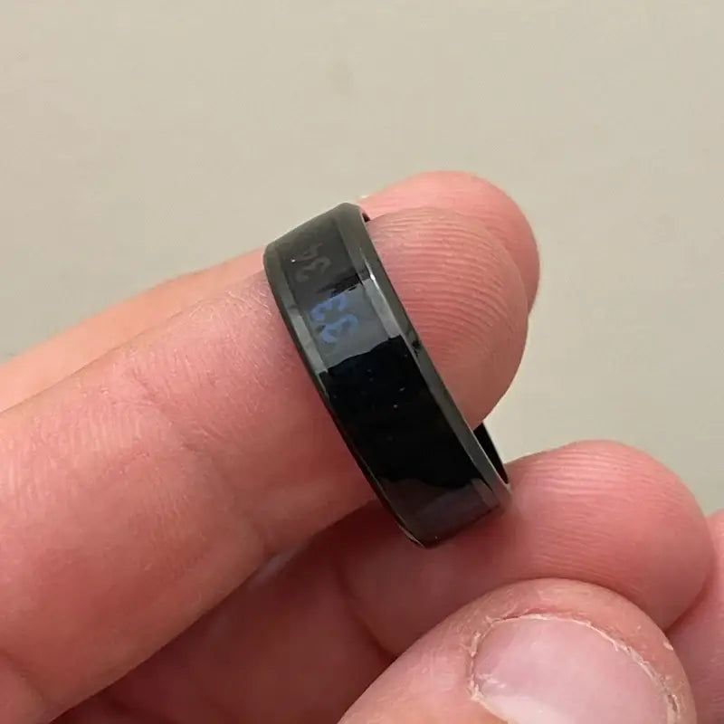 Smart Stainless Steel Multifunctional Ring for Couple Mood Feeling Intelligent Temperature Sensitive Rings Waterproof