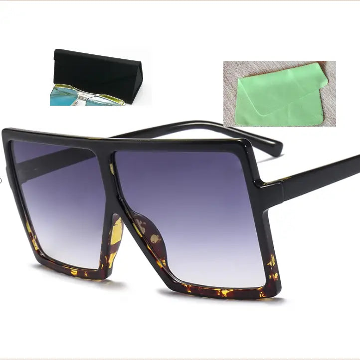Square Large Frame Sunglasses for Women - C2