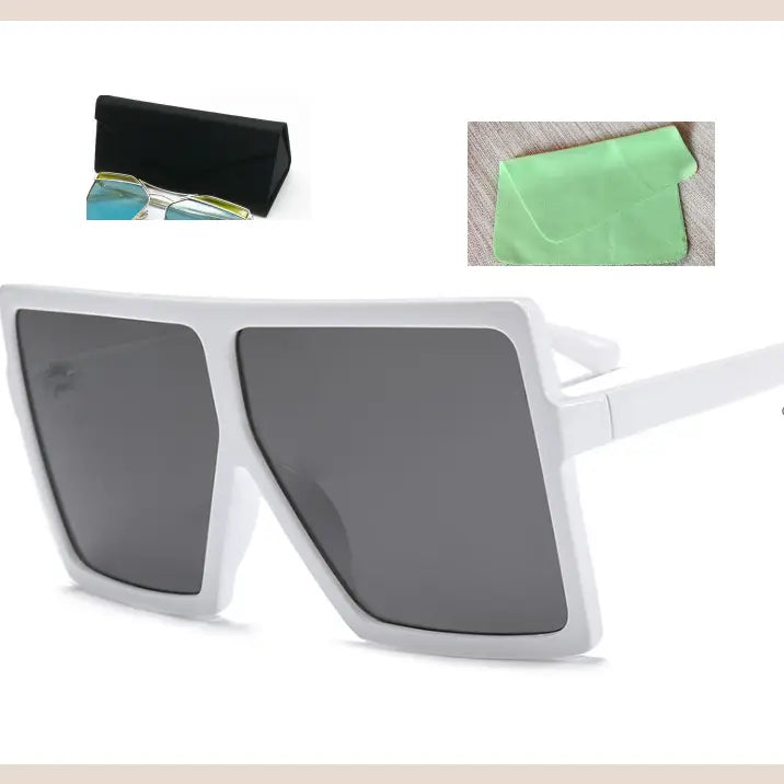 Square Large Frame Sunglasses for Women - C7