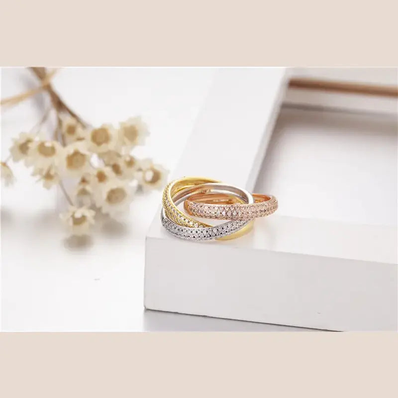 Three Color 925 Silver Ring 2. Three Color 925 Silver Ring for Women 3. Three Color 925 Silver Ring Gold Rose Gold Silver 4. Three Color 925 Silver Ring Luxury Jewelry 5. Three Color 925 Silver Ring Wedding Jewelry
