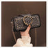 Trendy Sequin Women’s Shoulder Bag with Chain Strap - brown