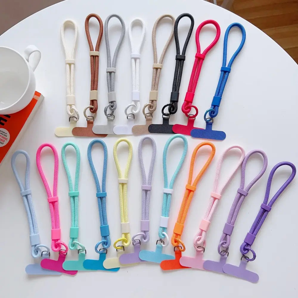 Universal Adjustable Short Lanyard Colorful Hand Wrist Strap Rope for Mobile Phone Cell Phone Case Accessories