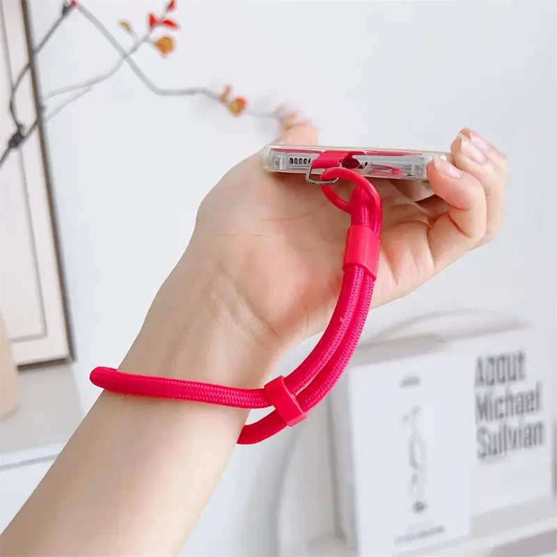 Universal Adjustable Short Lanyard Colorful Hand Wrist Strap Rope for Mobile Phone Cell Phone Case Accessories
