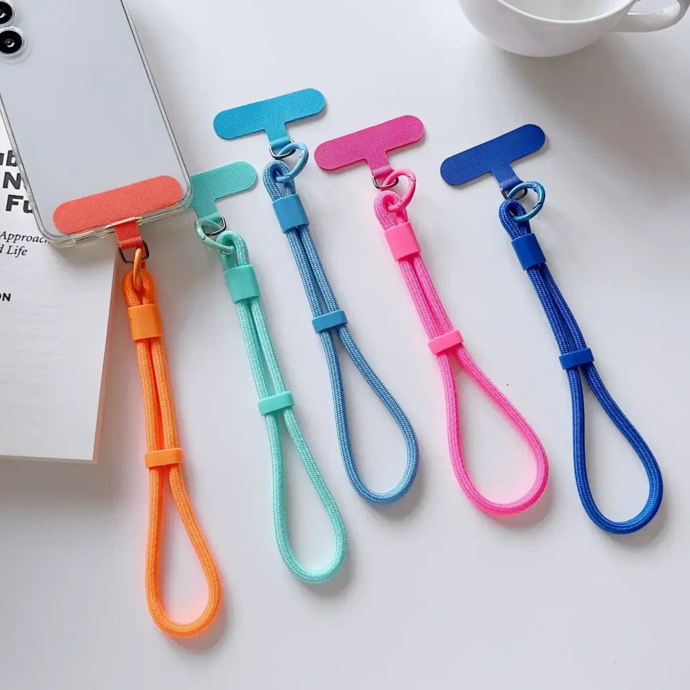 Universal Adjustable Short Lanyard Colorful Hand Wrist Strap Rope for Mobile Phone Cell Phone Case Accessories