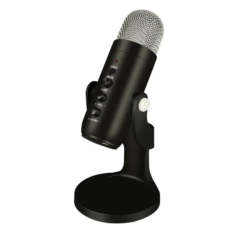 R&Z - USB Microphone for Mobile Gaming and Live Recording - Silver Grille