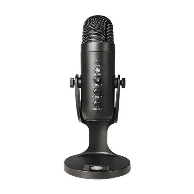 R&Z - USB Microphone for Mobile Gaming and Live Recording - Silver Grille