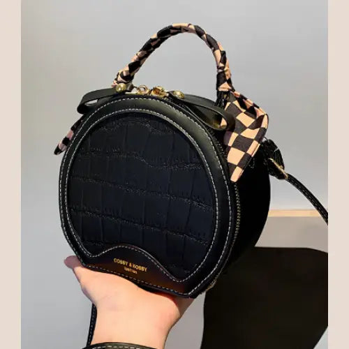 Versatile Crocodile Pattern Shoulder and Crossbody Bag - Brown