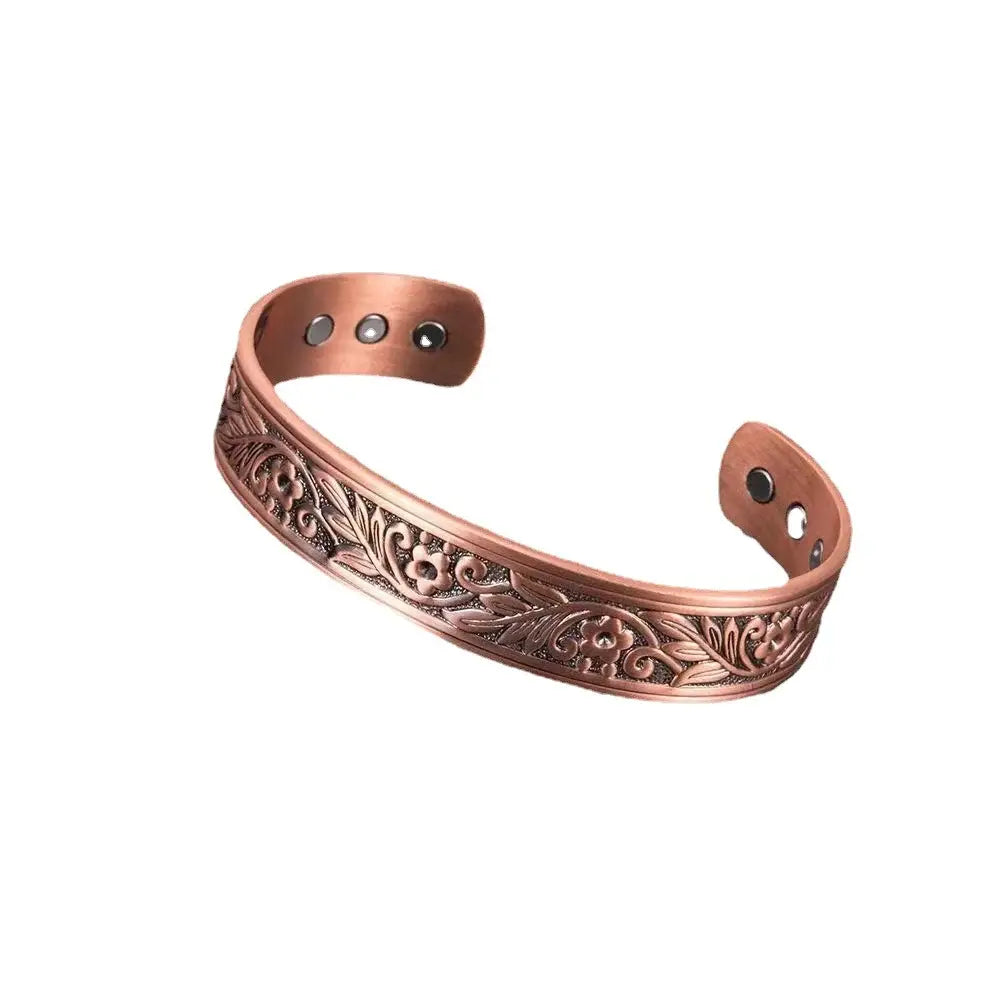 Vintage European and American style magnetic energy wristband bracelet antique copper magnetic trendy accessory