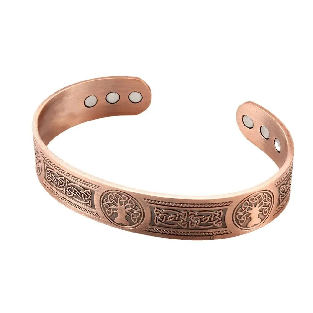 Vintage European and American style magnetic energy wristband bracelet antique copper magnetic trendy accessory