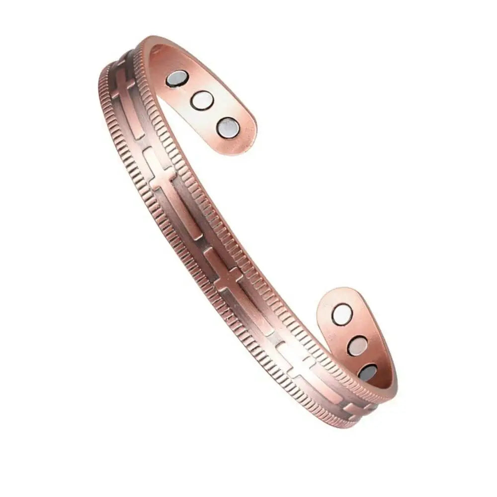 Vintage European and American style magnetic energy wristband bracelet antique copper magnetic trendy accessory - Style
