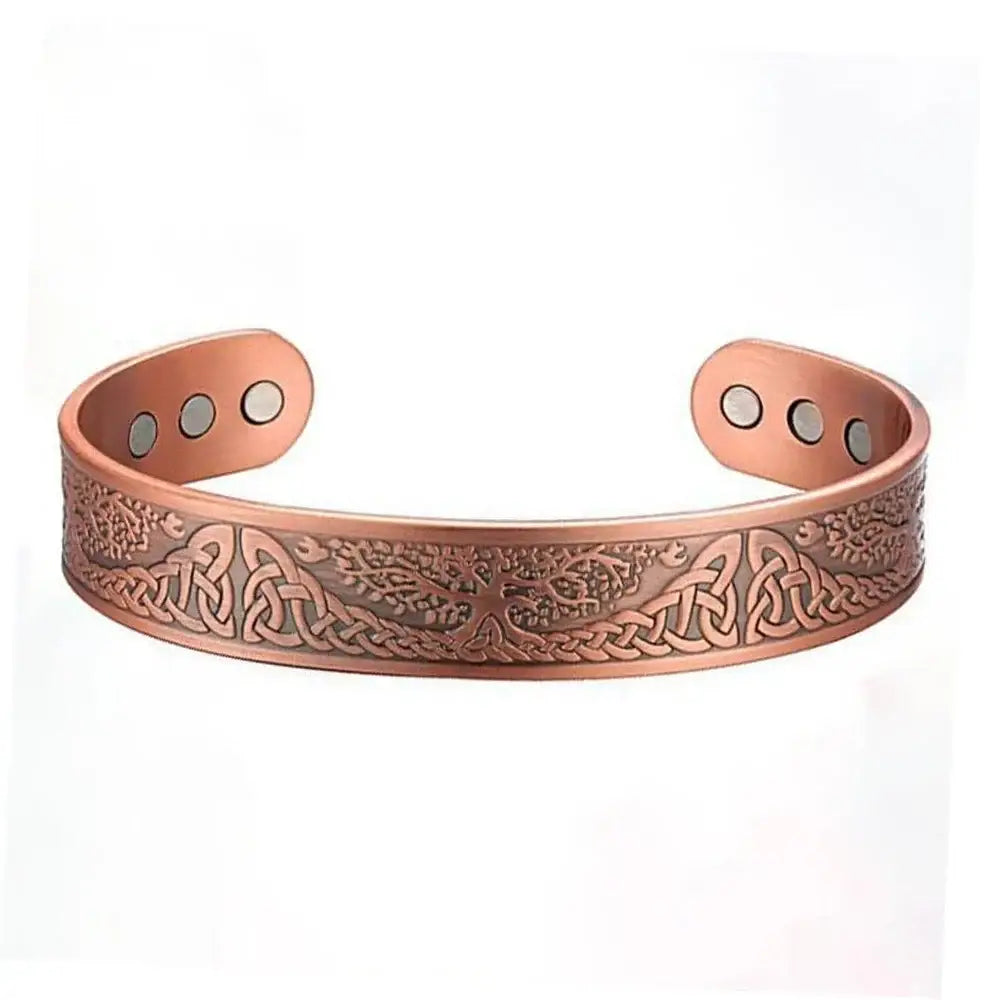 Vintage European and American style magnetic energy wristband bracelet antique copper magnetic trendy accessory