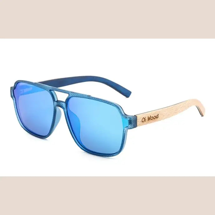 Vintage Wooden Polarized Sunglasses – Eco-Friendly UV Protection