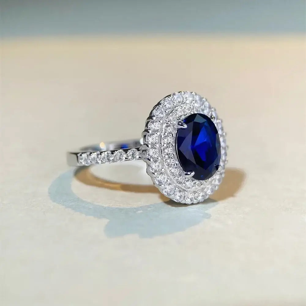 White Gold Sapphire Ring