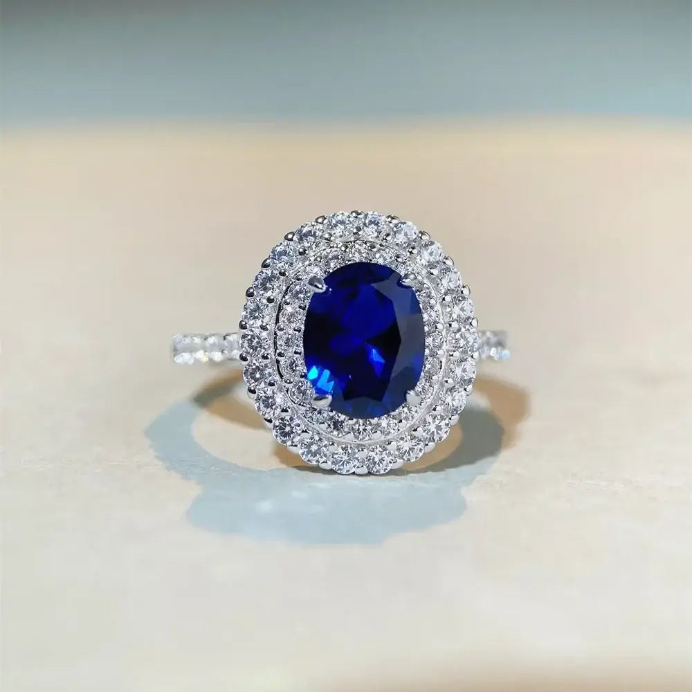White Gold Sapphire Ring