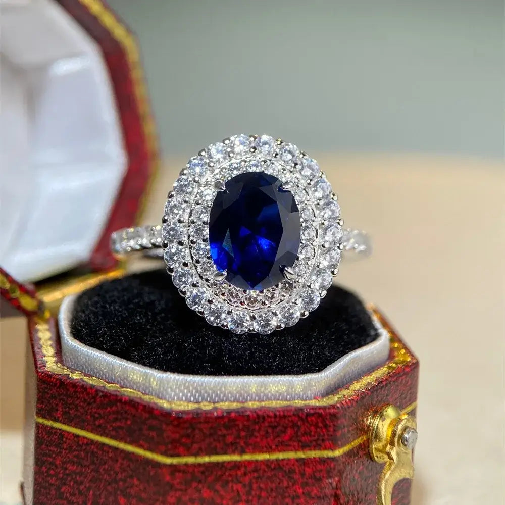 White Gold Sapphire Ring