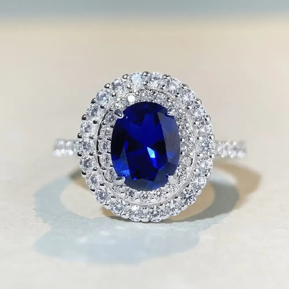 White Gold Sapphire Ring