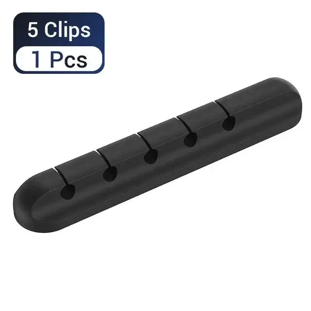 Wire Organizer Mobile Phone Charging Cable Data Cable Wire Routing Storage Cable Organizer Snap Clip - Electronics