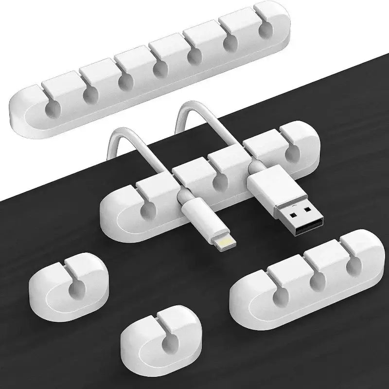 Wire Organizer Mobile Phone Charging Cable Data Cable Wire Routing Storage Cable Organizer Snap Clip - Electronics