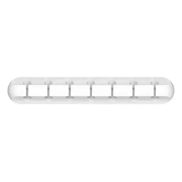 Wire Organizer Mobile Phone Charging Cable Data Cable Wire Routing Storage Cable Organizer Snap Clip - 7 Clips White