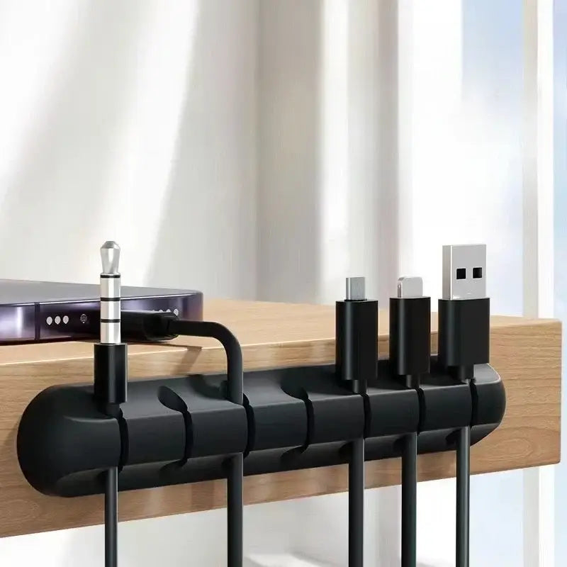 Wire Organizer Mobile Phone Charging Cable Data Cable Wire Routing Storage Cable Organizer Snap Clip - Electronics