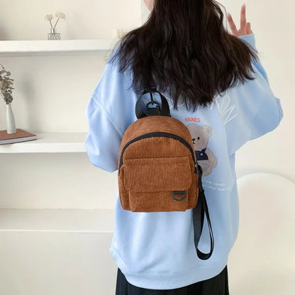 Women’s Corduroy Mini Backpack