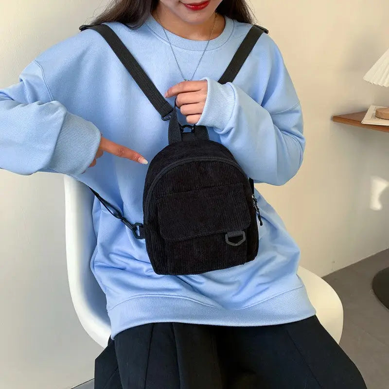 Women’s Corduroy Mini Backpack