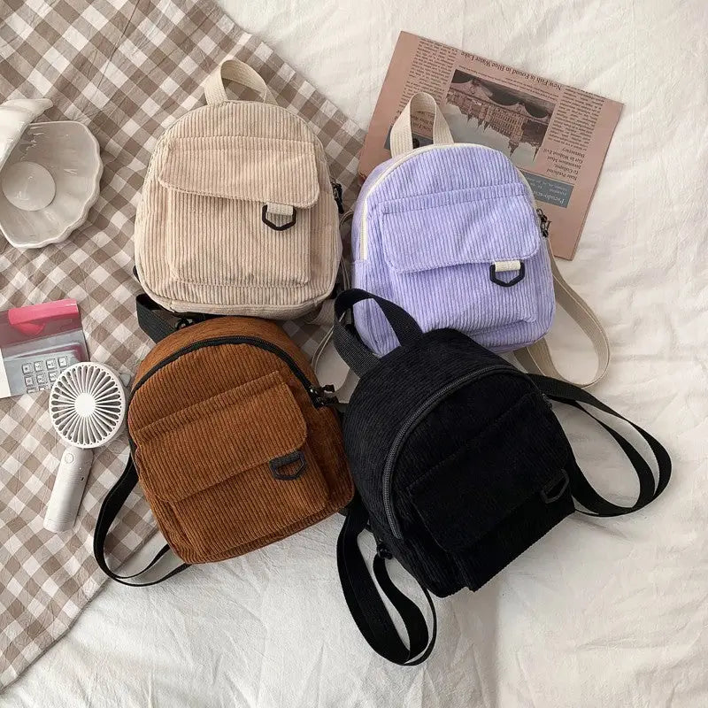 Women’s Corduroy Mini Backpack