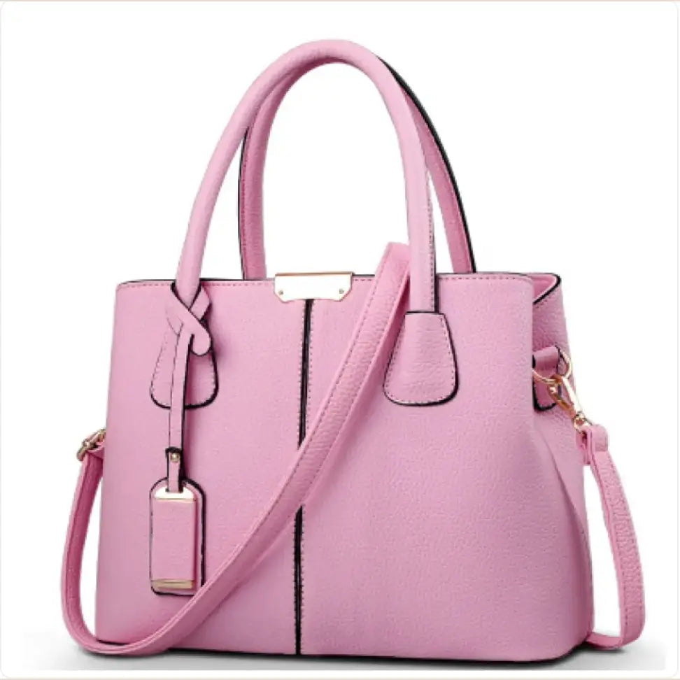 Women's Elegant Shoulder Handbag in Pink