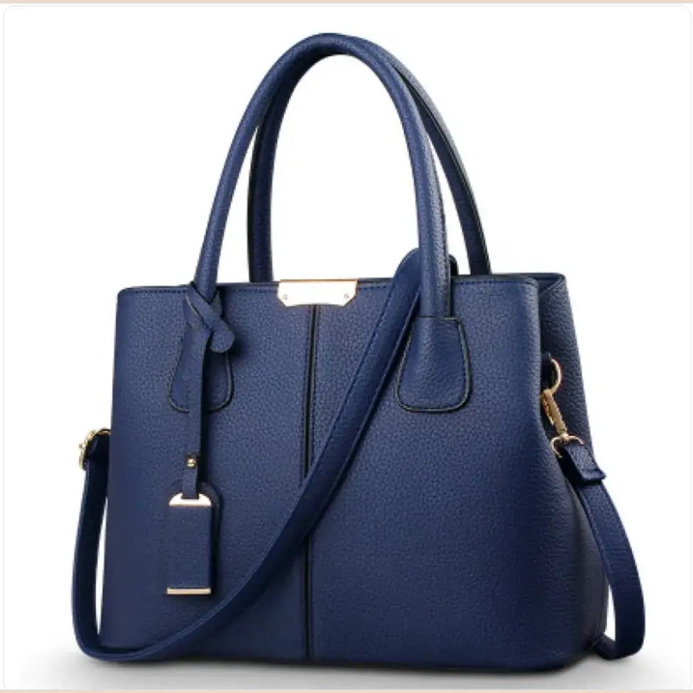 Women's Elegant Shoulder Handbag in Blue