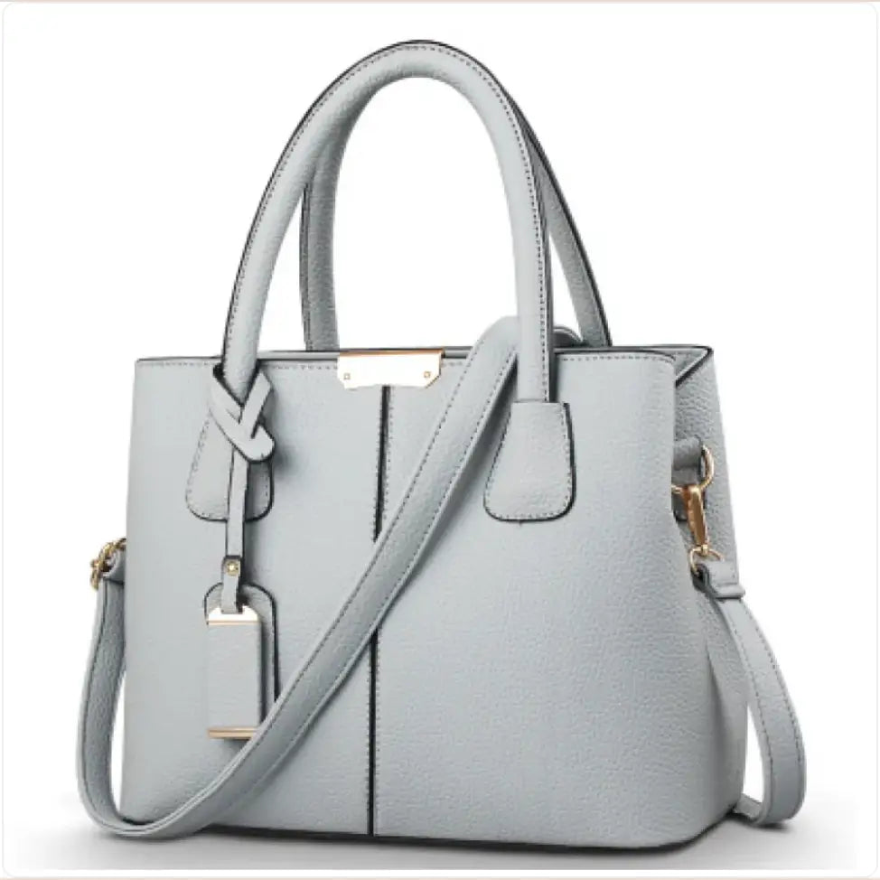 Women's Elegant Shoulder Handbag in Gray
