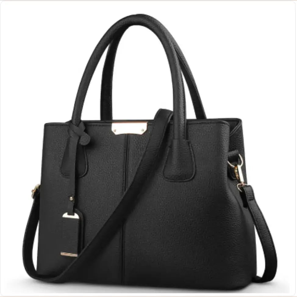 Women's Elegant Shoulder Handbag in Black