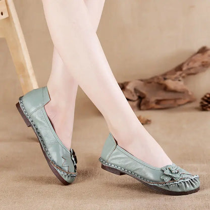 Women’s High-Quality Leather Oxford Casual Flats