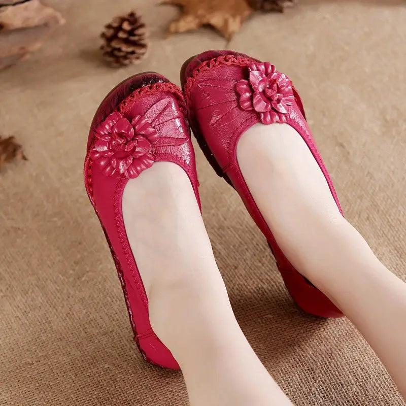Women’s High-Quality Leather Oxford Casual Flats