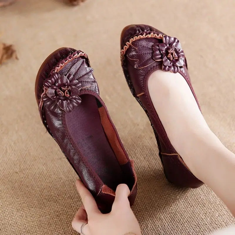 Women’s High-Quality Leather Oxford Casual Flats