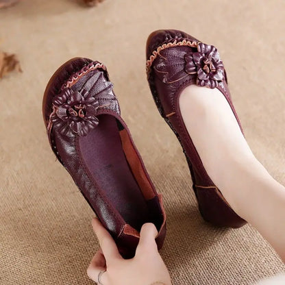 Women’s High-Quality Leather Oxford Casual Flats