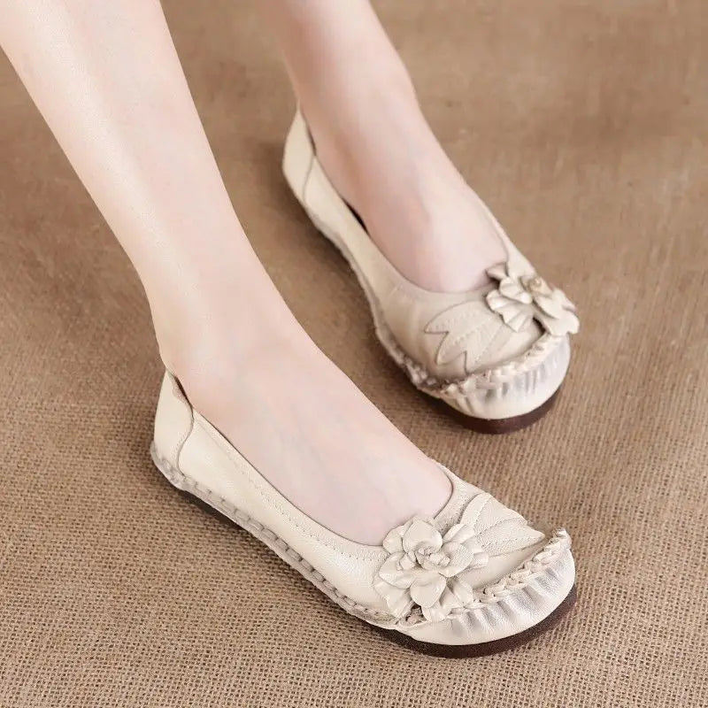 Women’s High-Quality Leather Oxford Casual Flats