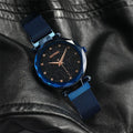 Blue Women's Mesh Band Quartz Watch
