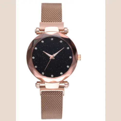 Two Tone  Women's Mesh Band Quartz Watch
