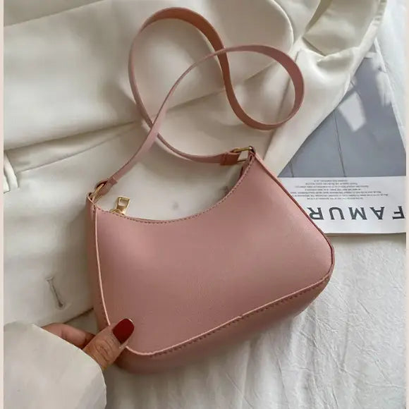 Women's Minimalist Shoulder Bag Pink
