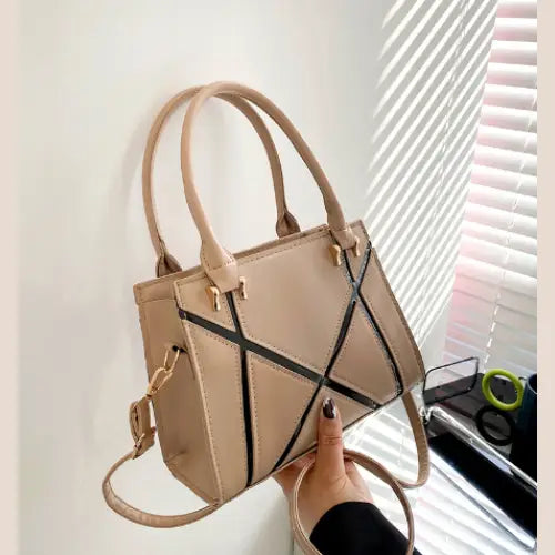 Women's Shoulder Bag in Khaki Retro Fashion Style